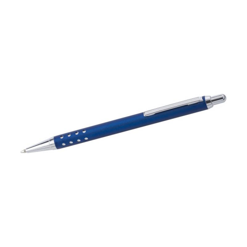 Image of Aluminium ballpen with shiny chromed plastic pusher