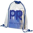 Image of Lancaster transparent drawstring backpack