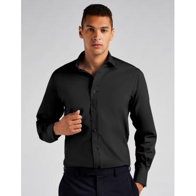 Image of Kustom Kit Tailored Fit Long Sleeve Business Shirt